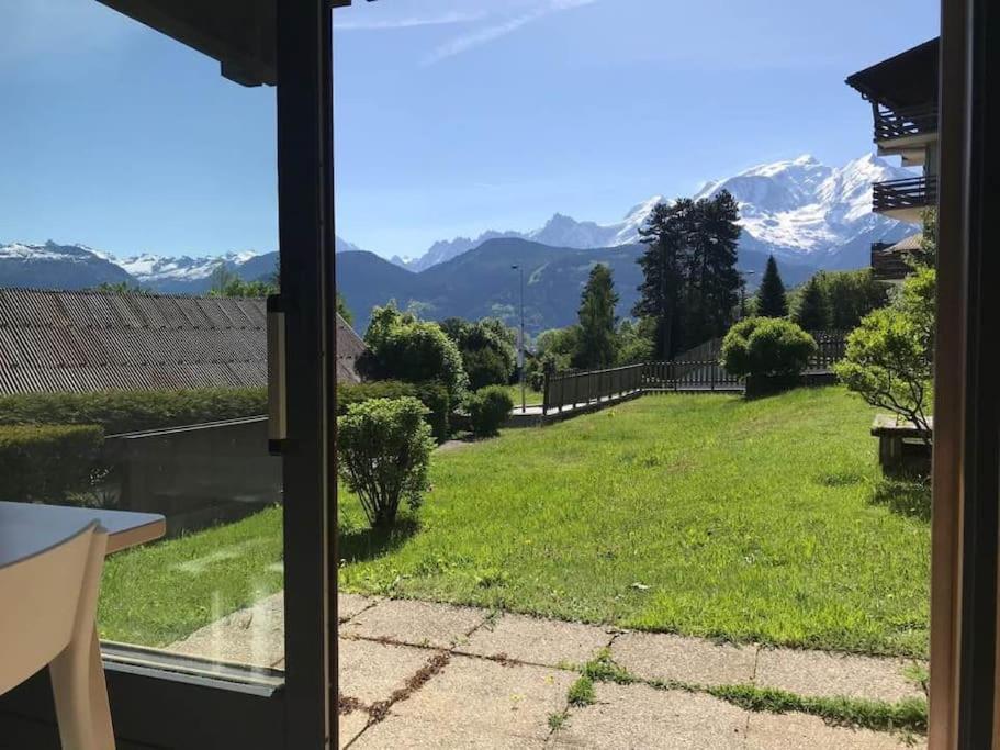 La Marmotte: Vue Mont Blanc, Terrasse, Parking Lejlighed Combloux Eksteriør billede
