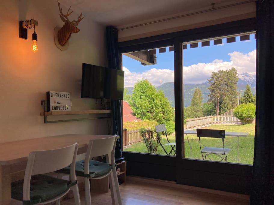La Marmotte: Vue Mont Blanc, Terrasse, Parking Lejlighed Combloux Eksteriør billede