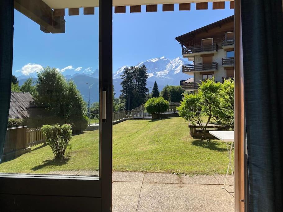 La Marmotte: Vue Mont Blanc, Terrasse, Parking Lejlighed Combloux Eksteriør billede